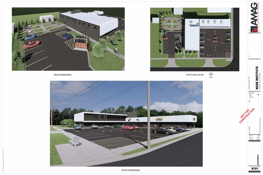 Renderings of our commercial building.